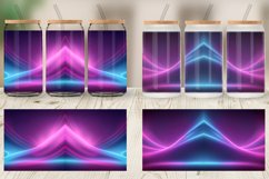 Glass Can Wraps Wave Dynamic Pink Blue Product Image 2
