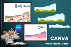 Wave Canva Frame Modern Abstract Add Photo Present Frame_1B Product Image 1