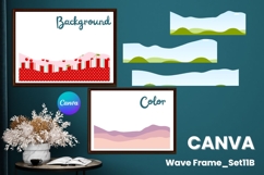 Wave Canva Frame Modern Abstract Add Photo Present Frame_11B Product Image 1