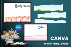 Wave Canva Frame Modern Abstract Add Photo Present Frame_12B Product Image 1