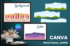Wave Canva Frame Modern Abstract Add Photo Present Frame_15B Product Image 1