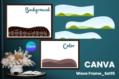Wave Canva Frame Modern Abstract Add Photo Present Frame_15 Product Image 1