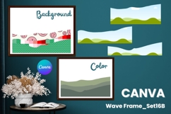 Wave Canva Frame Modern Abstract Add Photo Present Frame_16B Product Image 1