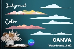 Wave Canva Frame Modern Abstract Add Photo Present Frame_2 Product Image 1