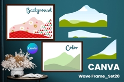 Wave Canva Frame Modern Abstract Add Photo Present Frame_20 Product Image 1