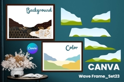 Wave Canva Frame Modern Abstract Add Photo Present Frame_23 Product Image 1