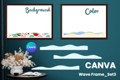 Wave Canva Frame Modern Abstract Add Photo Present Frame_3 Product Image 1