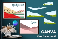 Wave Canva Frame Modern Abstract Add Photo Present Frame_30 Product Image 1