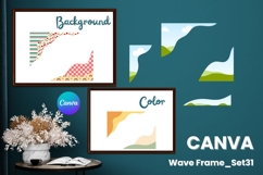 Wave Canva Frame Modern Abstract Add Photo Present Frame_31 Product Image 1
