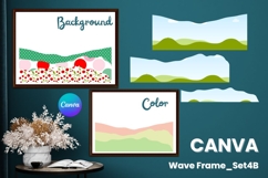 Wave Canva Frame Modern Abstract Add Photo Present Frame_4B Product Image 1