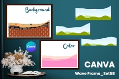 Wave Canva Frame Modern Abstract Add Photo Present Frame_5B Product Image 1