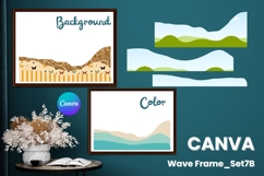 Wave Canva Frame Modern Abstract Add Photo Present Frame_7B Product Image 1