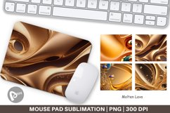 Mouse Pad Wave Liquid Gold Product Image 1