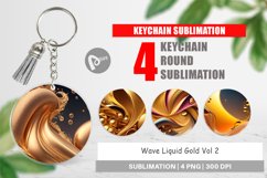 Keychain Wave Liquid Gold Product Image 1
