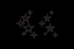 Wave of different stars clipart icon design Product Image 2
