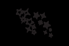 Wave of different stars clipart icon isolated Product Image 2