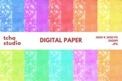 Wave Summer Refresh Watercolor Digital Papers Glitter Product Image 1
