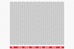 SVG Black Wave Lines, Seamless pattern, Digital clipart Product Image 1