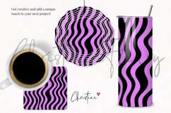 Purple Wavy Halloween Pattern | Cute Halloween Digital Paper Product Image 3