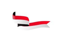 Wavy banner indonesia flag design Product Image 1