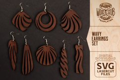 Abstract Earrings SVG, Geometric Earrings SVG, Earrings svg Product Image 1
