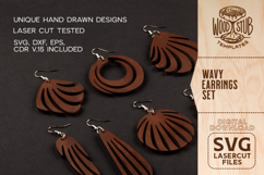 Abstract Earrings SVG, Geometric Earrings SVG, Earrings svg Product Image 2