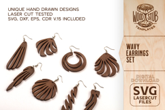 Abstract Earrings SVG, Geometric Earrings SVG, Earrings svg Product Image 2