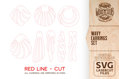 Abstract Earrings SVG, Geometric Earrings SVG, Earrings svg Product Image 3