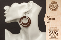 Abstract Earrings SVG, Geometric Earrings SVG, Earrings svg Product Image 4