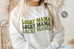 Wavy Lucky Mama PNG