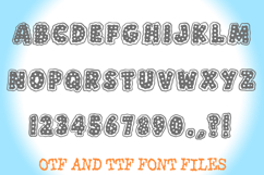 Wavy Polka Dot Bubble Font Fun Playful Spotted Typeface Product Image 2