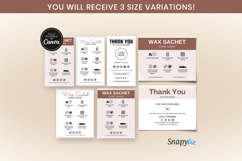 Wax Sachet Care Guide Instructions Template For Wax Business Product Image 1