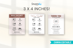 Wax Sachet Care Guide Instructions Template For Wax Business Product Image 8