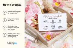 Wax Sachet Care Guide Instructions Template For Wax Business Product Image 4