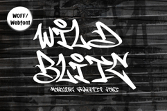 Wild Blitz |Monoline Graffiti Webfont Product Image 1