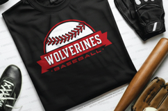 Wolverine Baseball SVG Product Image 1