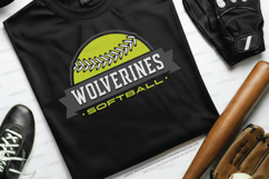 Wolverine Softball SVG Product Image 1