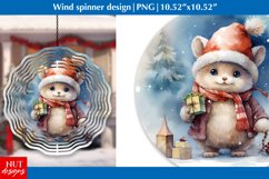 Christmas mouse wind spinner, Cute Christmas wind spinner Product Image 1