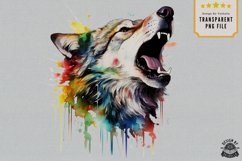 Watercolor wolf 2, custom art Product Image 2