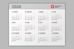 Wall Calendar 2026 Week Start on Monday Product Image 7