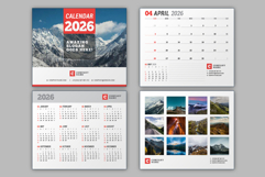 Wall Calendar 2026 Week Start on Sunday Product Image 3