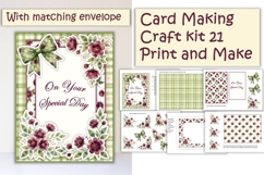 Summer Wedding Card Making Kit 21 with matching envelope Product Image 1