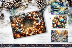 Luxury Christmas Glass Board Artwork Product Image 1