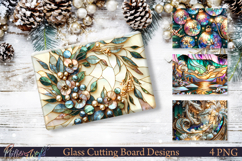 Holiday Kitchen Glass Board Sublimation Product Image 1