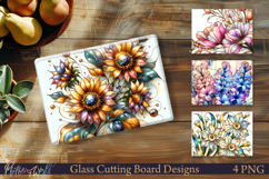 Stained Glass Flower Board Designs | Sunflowers Product Image 1
