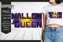 Halloween Sublimation file | Glitter Halloqueen PNG Product Image 1