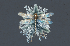 Winter Dragonfly. PNG sublimation Product Image 2
