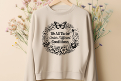 We All Thrive Under Different Conditions Neurodiversity SVG Product Image 2