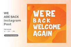 We are back instagram post Product Image 1