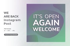 Its open again welcome instagram post Product Image 1